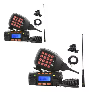 Kit 2 Radio 8900 Kt Dual Band Vhf Uhf Base Movel+antena-comp