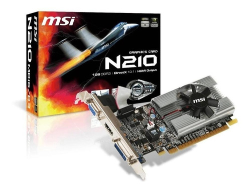 Placa De Video Nvidia Msi Series N210 Md1g/d3 1gb