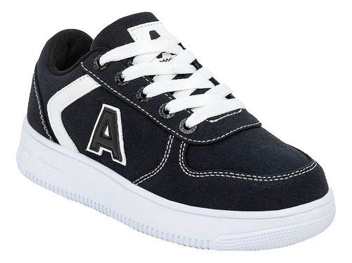 Zapatillas Addnice Skate Canvas Urbanas Negro 1565677 Eezap