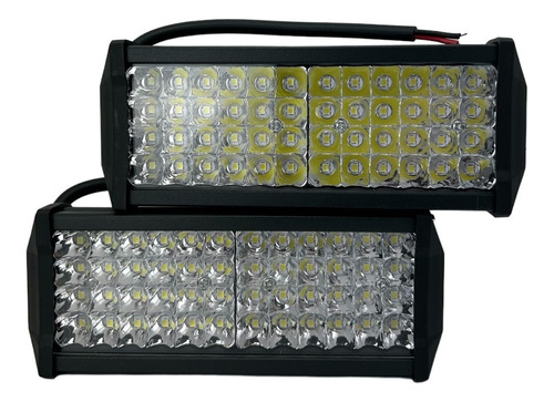 Par Faro Barra 48 Led Automotriz Tipo Dually Fijo Estrobo