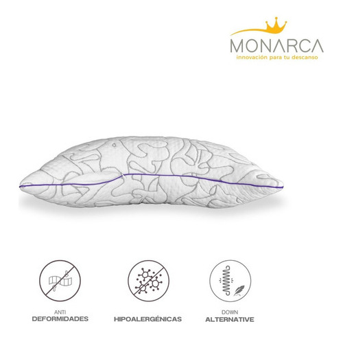 Almohada Ajustable Good Night® Sleep Foam Con Memory Pills Blanco Moon