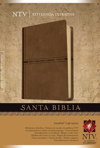 Santa Biblia Ntv Edicion De Referencia Ultrafina Letra Roja