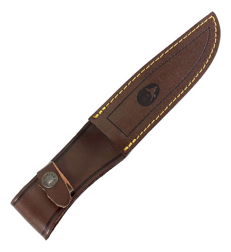 Cuchillo Muela Sh-16 Hoja 16cm Vaina Cuero España Color Plateado