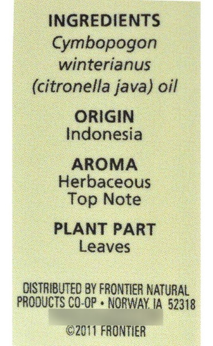 Aceite Esencial Citronela 100% Natural Puro Citronella