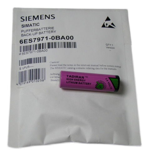 Clp Plc Simatic S7 Siemens 6es7971-0ba00 Bat