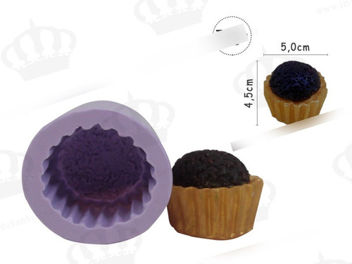 Imagem 1 de 1 de Molde Forma Silicone Brigadeiro Redondo Na Forma Ib-584