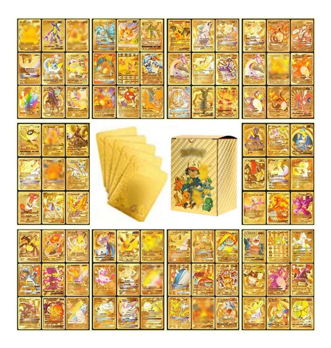 110 Español Tarjetas Cartas Gold Foil Raras Dorado Colección