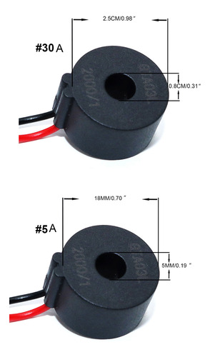 (5 #mold) Transformador De Corriente 1000/1 Ac Microbobinas