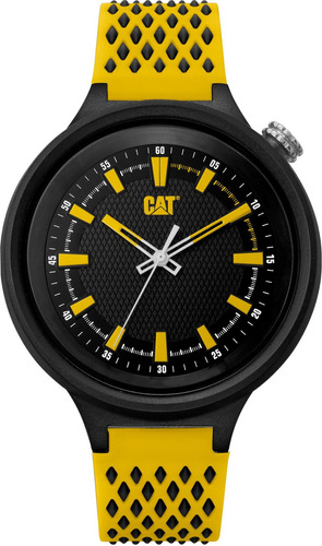 Reloj Cat Hombre Ll-111-27-117 Diamond /relojería Violeta Color de la correa Amarillo
