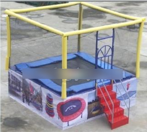 Trampolín Infantil 2x2 Base De Hierro 