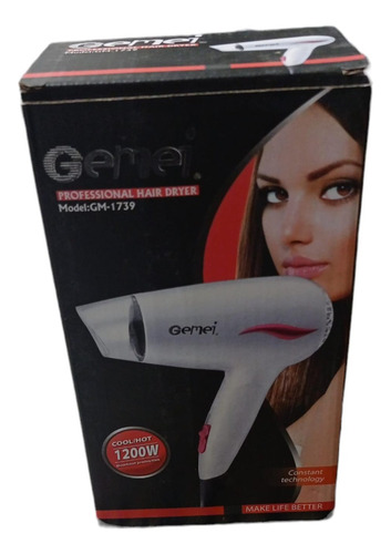 Secador De Pelo Gemei 1200w