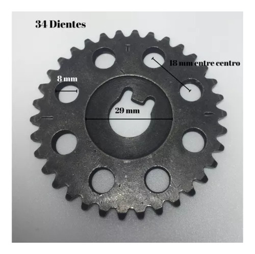 Corona Leva Distribucion Bajaj Pulsar 200 Ns 34 Dientes