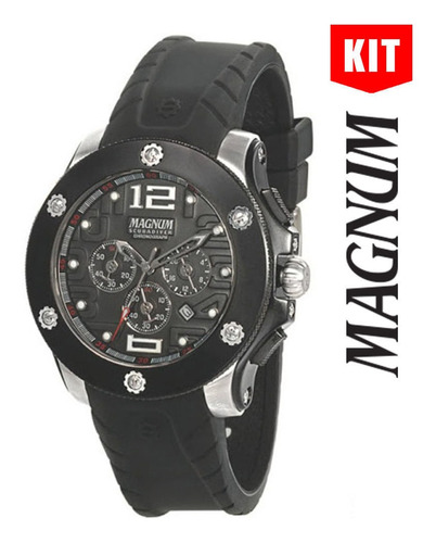 Relógio Magnum Kit Scubadiver Masculino Ma30856c
