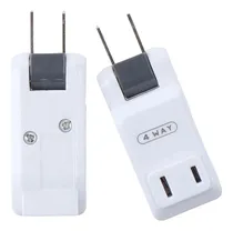 Comprar Adaptador Pared Giratorio 2 Clavija Conexion Tierra Extensor