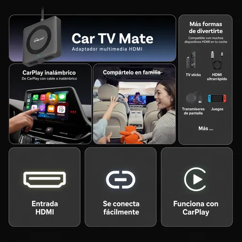 Ottocast Car Tv Mate Max Hdmi Carplay Android Auto Fire Tv