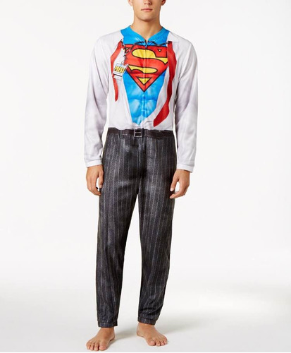 Halloween Union Suit Superman Disfraz Pijama Importado