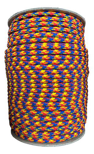 Soga Polipropileno Trenzada 6mm X 100 Mts Colores Primarios