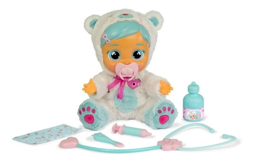 Imagem 1 de 6 de Boneca Que Chora Kristal Com Acessorios Cry Babies Brinquedo