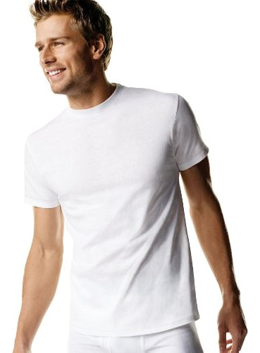 3 Camisetas De Algodon Hanes® Blanco, Sm
