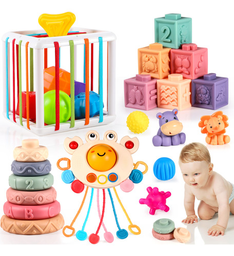 Juguetes Montessori Para Bebés De 6 A 12 Meses, 6 En 1, Ju.