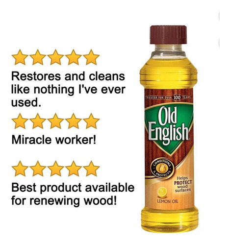 Old English Aceite Madera Polish Abrillantador 473ml 6 Pz