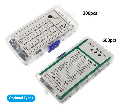 Transistor Transistor 2n5401/600 Piezas To-92 Con Valores