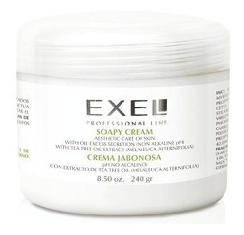 Crema Jabonosa Exel Pieles Acne Tea Tree Oil 240gr 