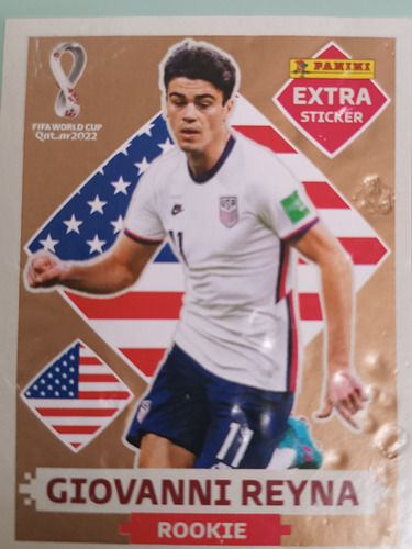 Giovanni Reyna Bronce Extra Sticker Panini Qatar 2022