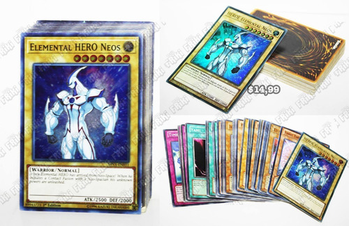 Imagen 1 de 5 de Set Anime Yu-gi-oh, Elemental Hero Neos (tienda Friki)