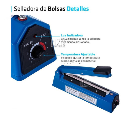 Imagen 2 de 10 de Selladora Cortadora Bolsas 30 Cm Regulador Progresivo Premiun