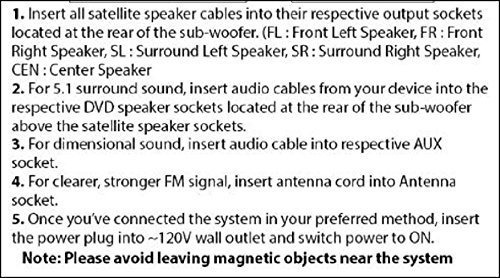 Audio Acústico Aa5170 Home Theater 5.1 Bluetooth Sistema De