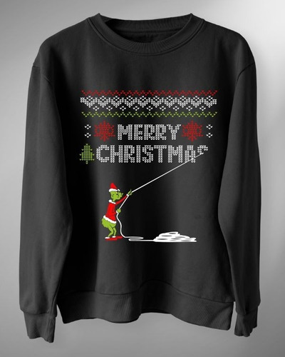 Poleron Polo De The Grinch - Merry Christmas