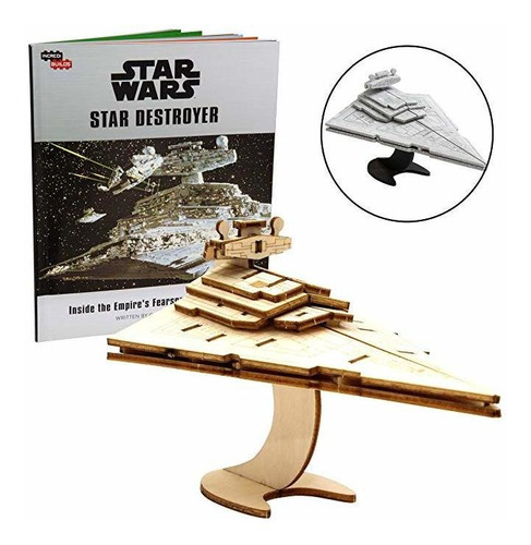 Star Wars Star Destroyer - Kit De Madera 3d, Construído, Pin