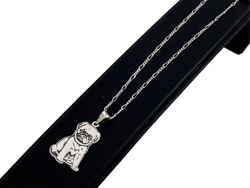 Collar Perrito Pug Elaborado En Plata Fina .925