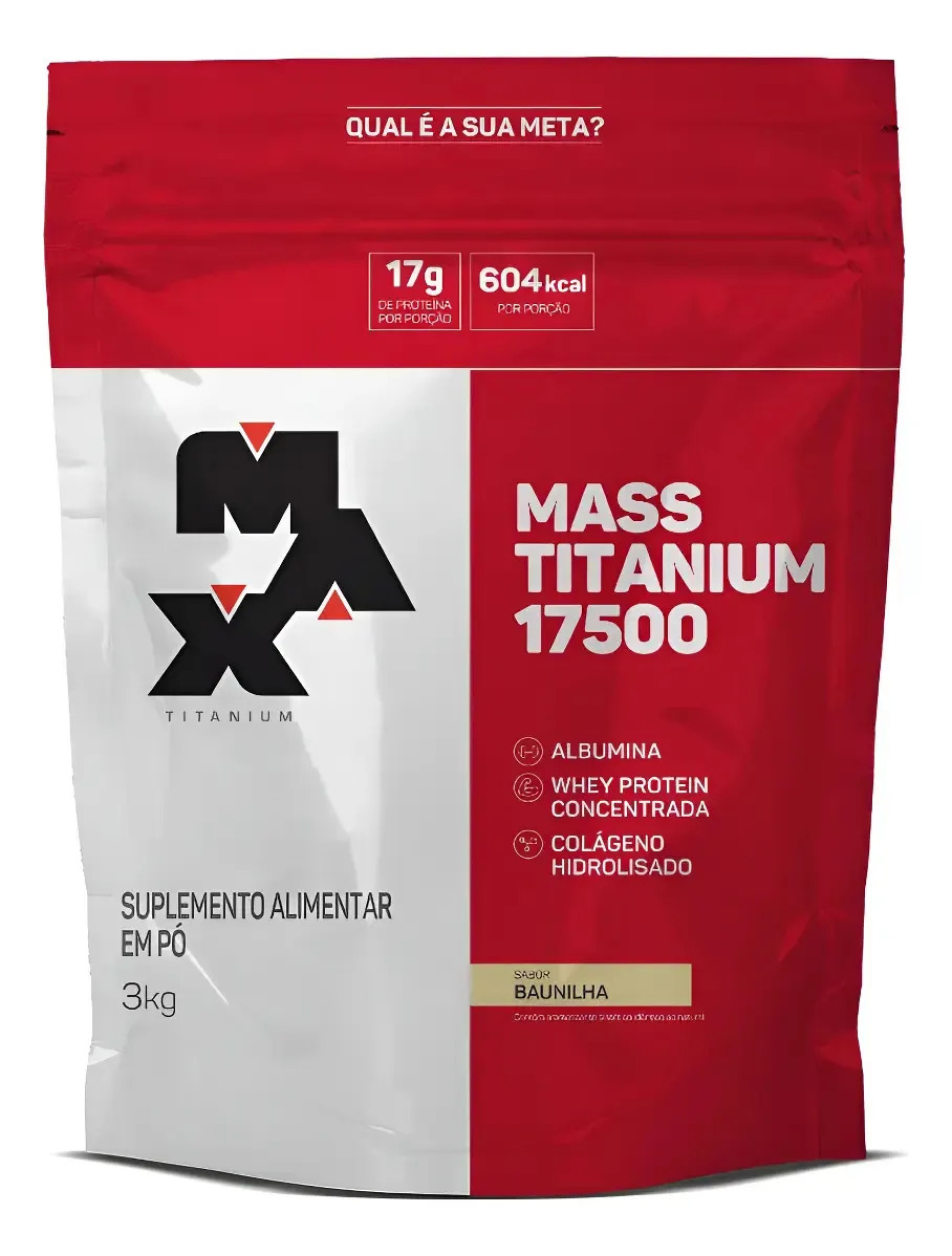 Hipercalórico Mass Titanium De 3kg Sabor Baunilha