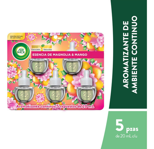 Air Wick® Aromatizante Eléctrico Magnolia & Mango 5pk 20ml