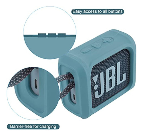 Funda Protectora Silicona Altavoz Bluetooth Para Jbl Go 3