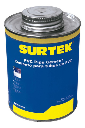 Cemento Para Tubo Pvc, 946 Ml Surtek