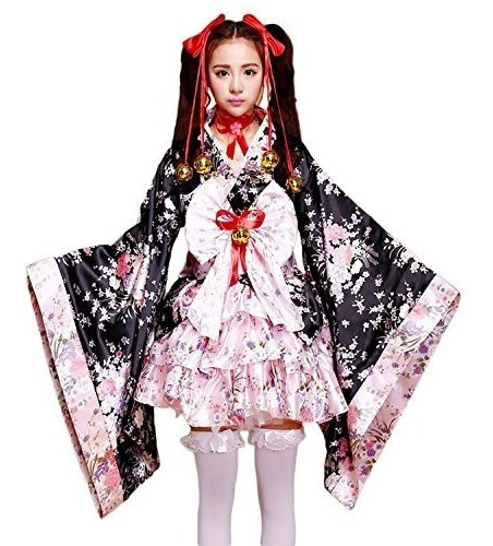 Vsvo Anime Cosplay Lolita Halloween Disfraces Kimono Japonés