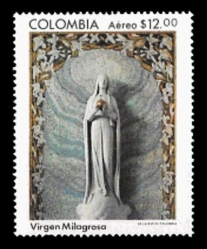 Religión - Vírgen - Colombia 1980 - Mint - Yv Pa 654