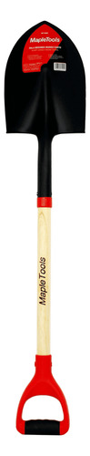 Pala Redonda Mango Corto De Madera Maple Tools