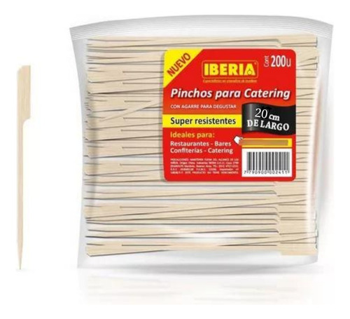 Pinchos Para Catering 20cm Iberia Biodegradables X200u