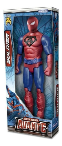 Boneco Infantil Tipo Homem Aranha Super Heroi Grande 35 Cm