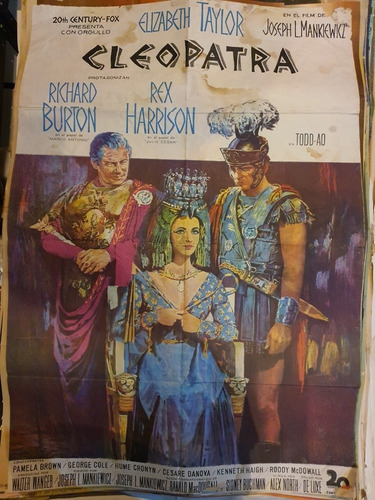 1 Afiche De Cine Cleopatra-e.taylor -r.burton 331