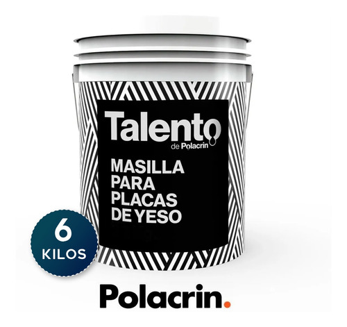 Masilla Polacrin Multiuso 7 Kg Tapa Fisuras Grietas Yeso