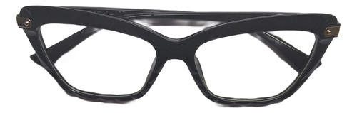 Lente Descanso Filtro Azul Textured Cat Eye Black Ojo Gato M