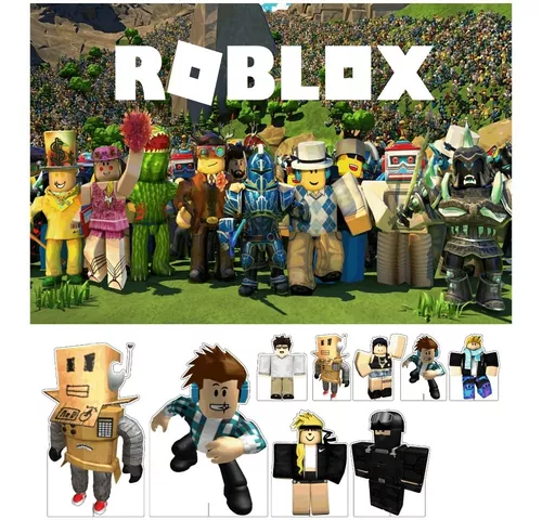 Decoração Roblox - 12 Displays De 20cm Totens