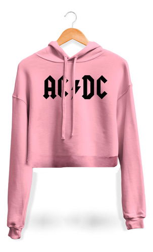 Hoodie Crop Top Ac/dc