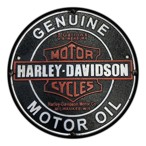 #691 - Cuadro Decorativo Vintage Garage Harley Moto No Chapa