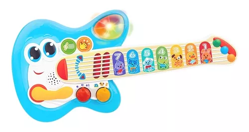 Guitarra Electrica Para Niños Niño Niña Electronica Juguete De Regalo Con  Luces